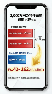 どれくらいお得？3000万円の物件を離婚に伴い夫婦間で売買するケースで比較してみましょう