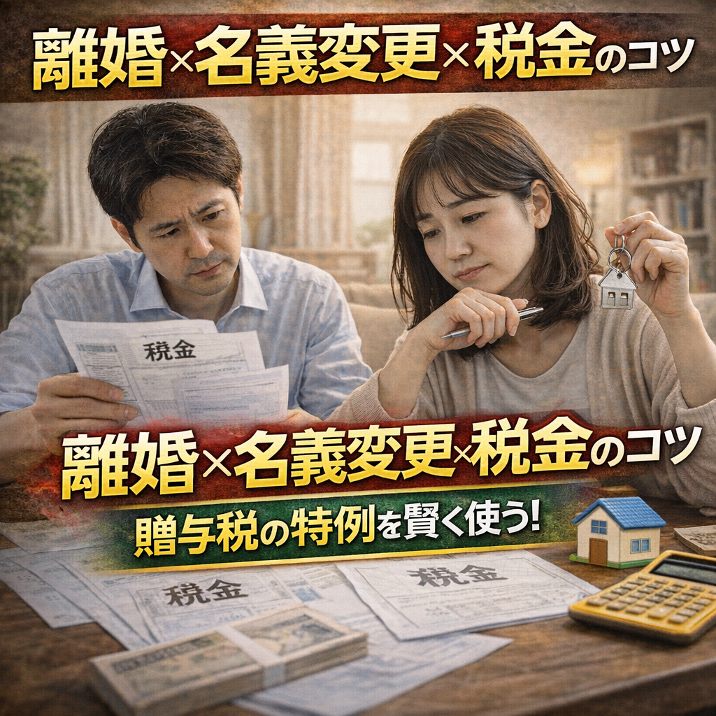 【保存版】夫婦間で家の名義変更、税金で損しない方法は？「贈与税の配偶者控除」と「財産分与」の違いを徹底解説