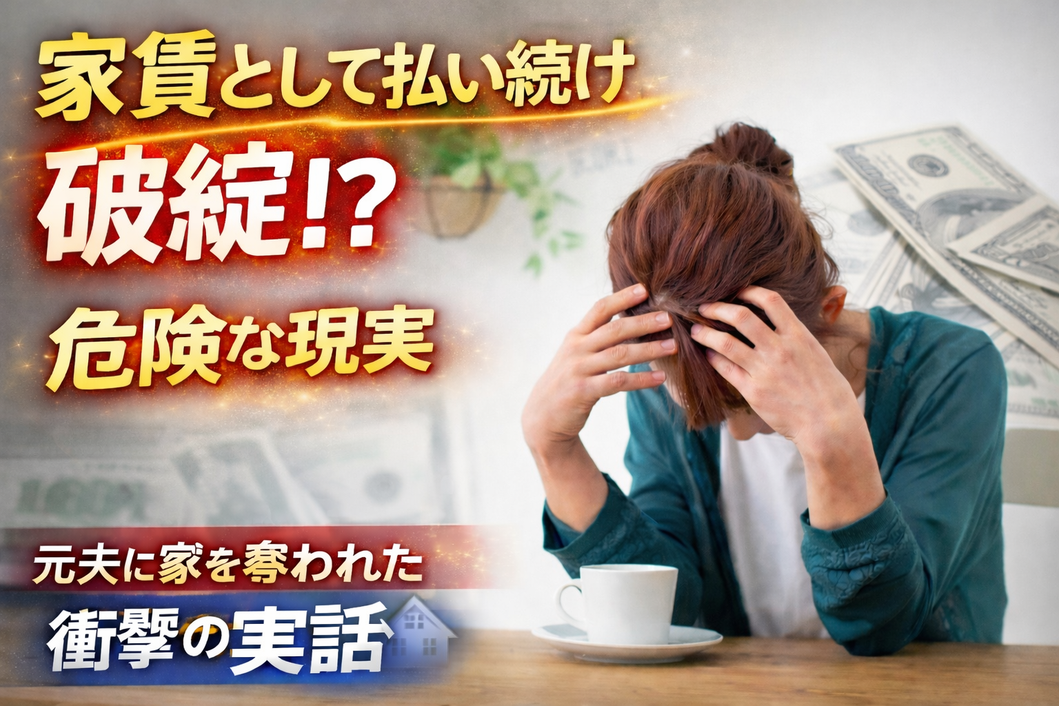 離婚後のローン、「家賃として元夫に払う」は危険！滞納と使い込みで家を失った衝撃の実話