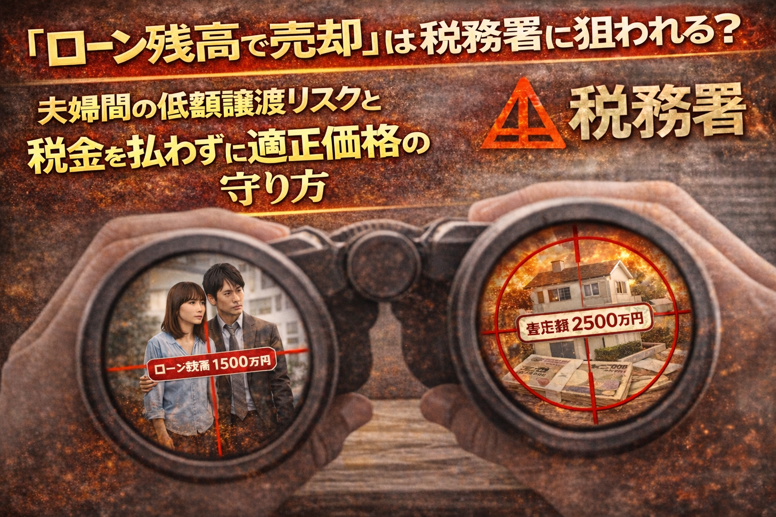 「ローン残高で売買」は税務署に狙われる？夫婦間の低額譲渡リスクと、税金を払わずに済む適正価格のルール