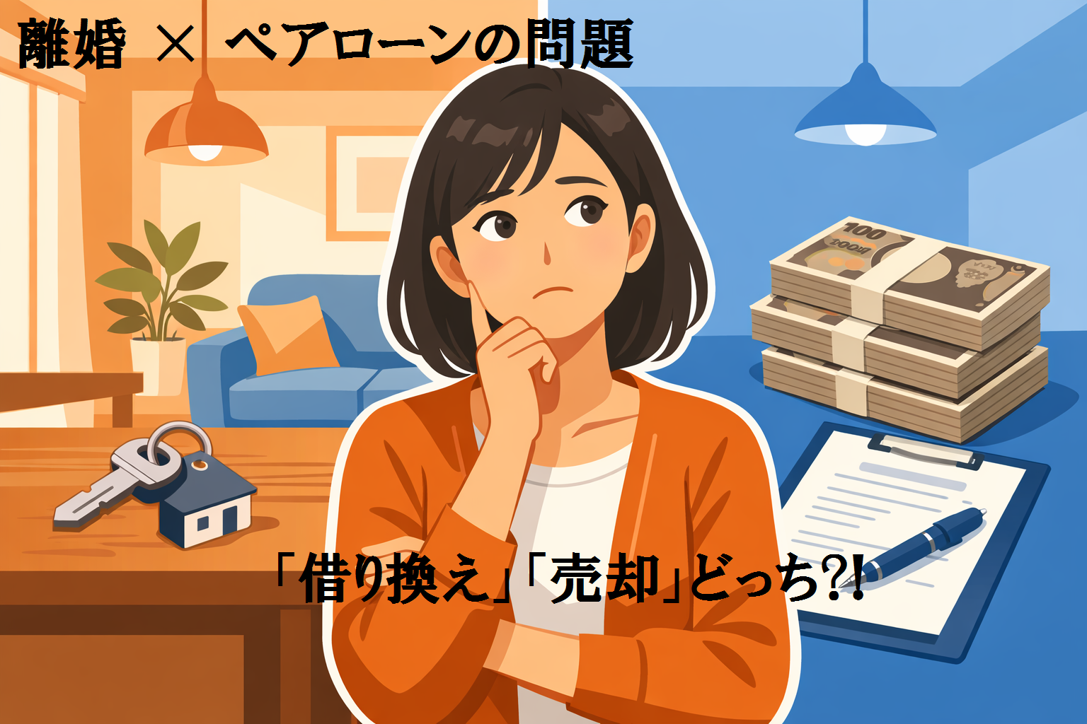 離婚時のペアローンの問題