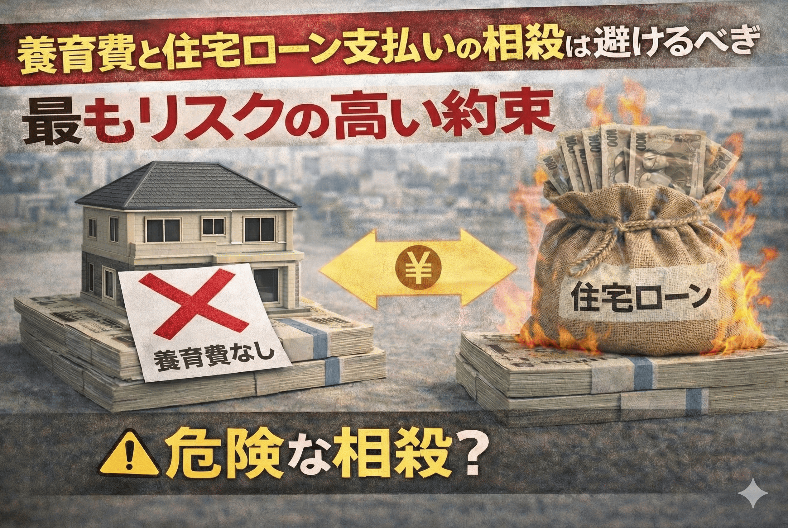 「養育費はいらないから、住宅ローンを払って」という約束が一番危険なワケ