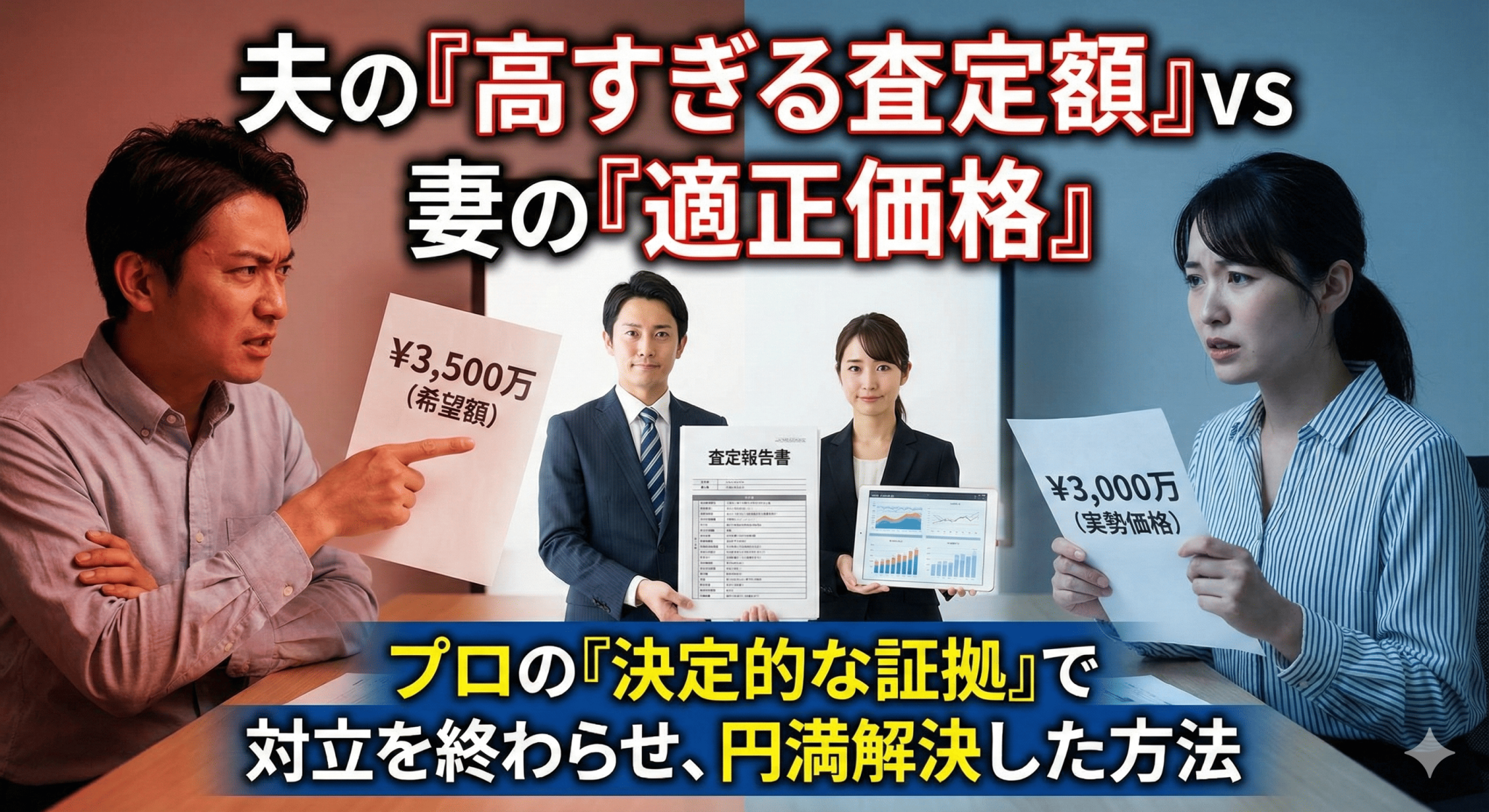 【解決事例】夫と査定額で対立…「高すぎる！」という主張を覆し、納得のいく評価額で名義変更できた理由 (1)