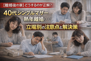 離婚後の家、どうするのが正解？40代シングルマザーや熟年離婚など「立場別」の注意点と解決策