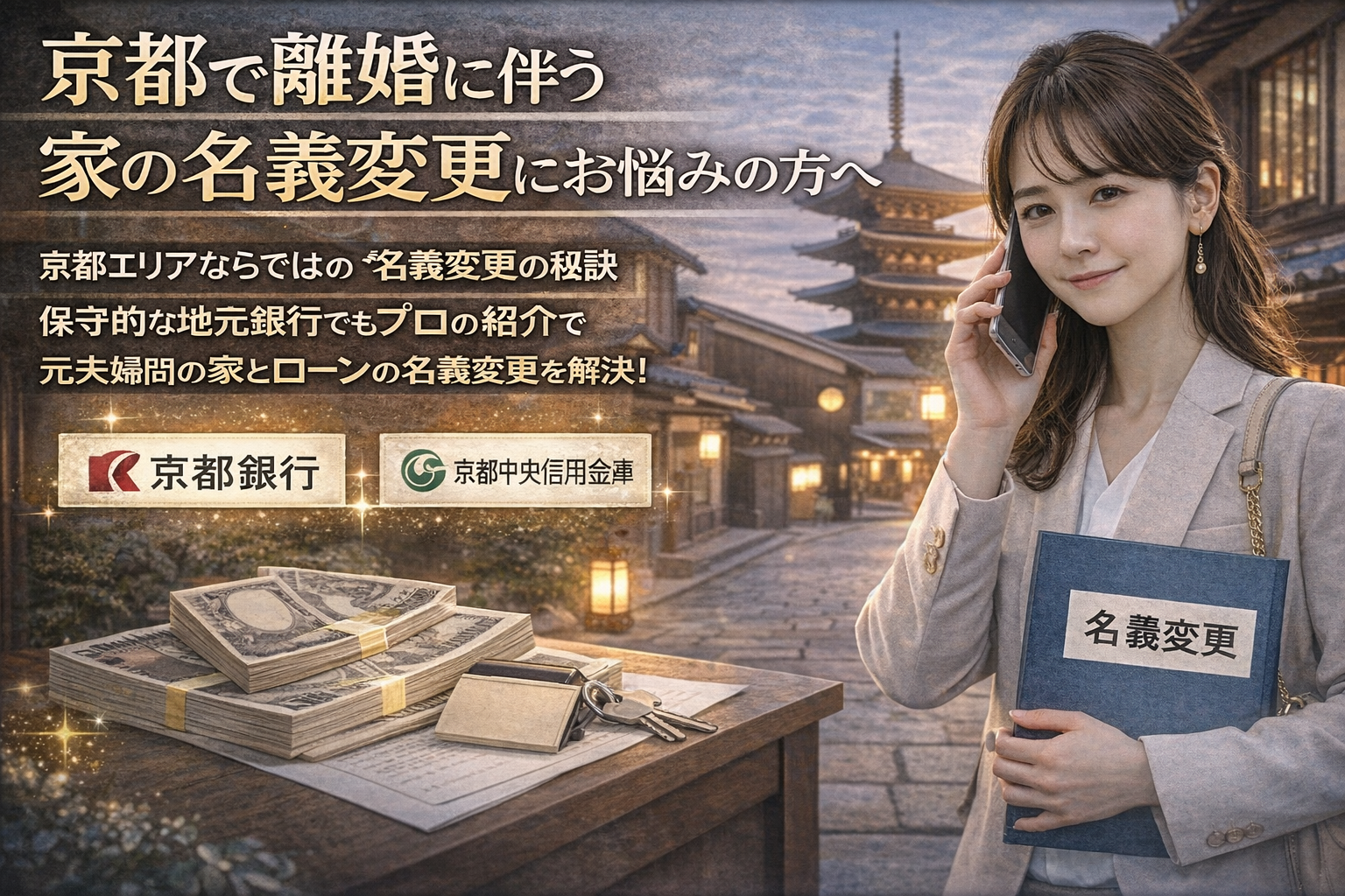 【京都で離婚】「京都銀行」の壁は高い？個人では通らない住宅ローン名義変更を成功させる「紹介状」の力
