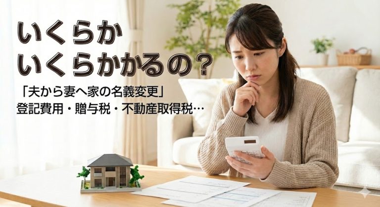 【保存版】離婚で家の名義変更、費用はいくらかかる？登録免許税から銀行手数料まで総まとめ