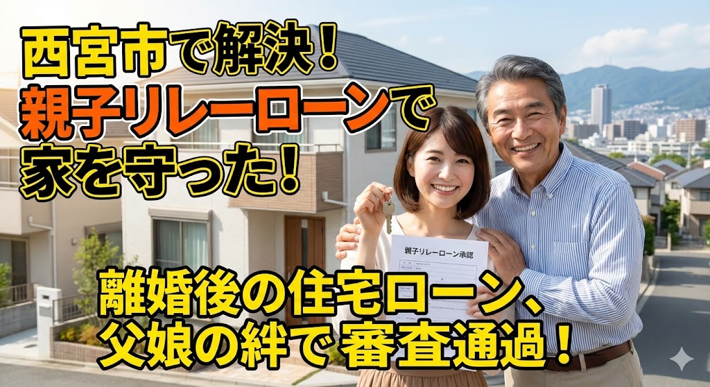 【兵庫県西宮市】「実家の近くで暮らしたい」夫名義の家を親子リレーローンで買い取った事例