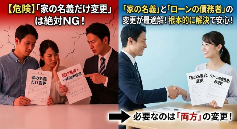 【危険】「家の名義だけ妻に変える」は絶対NG！銀行にバレて一括返済を求められる「契約違反」のリスク