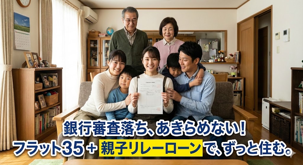 【審査リベンジ】民間銀行で全滅…でも諦めない！「フラット35×親子リレー」で夫から家を買い取る最終手段