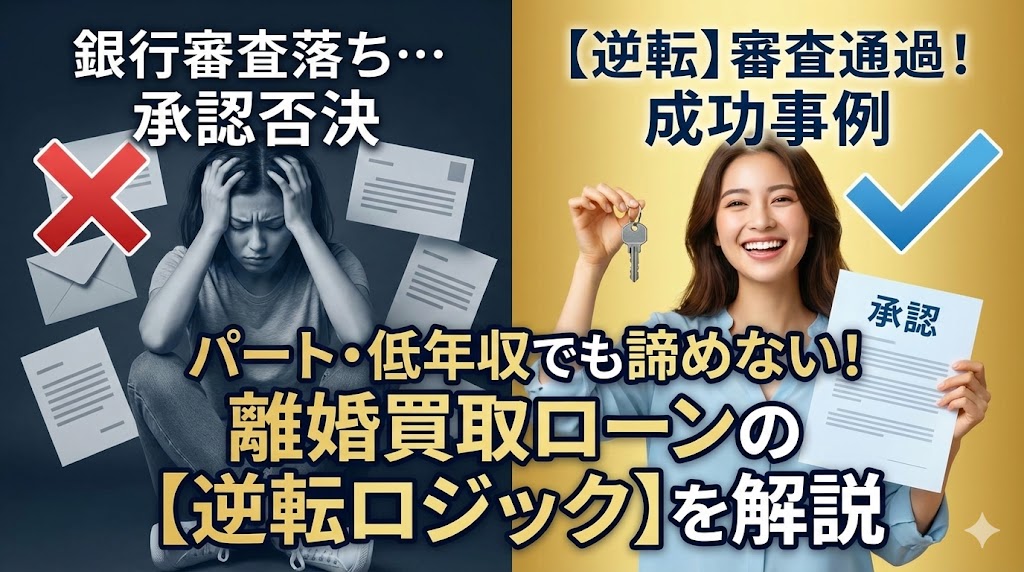 【審査承認の実例】年収200万円台・パートでも通った！諦めかけた住宅ローン名義変更、逆転の理由