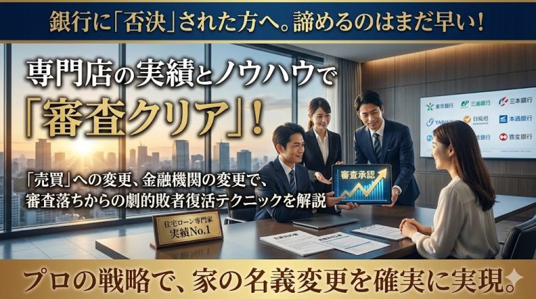 【審査落ちからの逆転】銀行に「名義変更は無理」と断られた方へ。諦める前に試すべき「再審査」の突破口