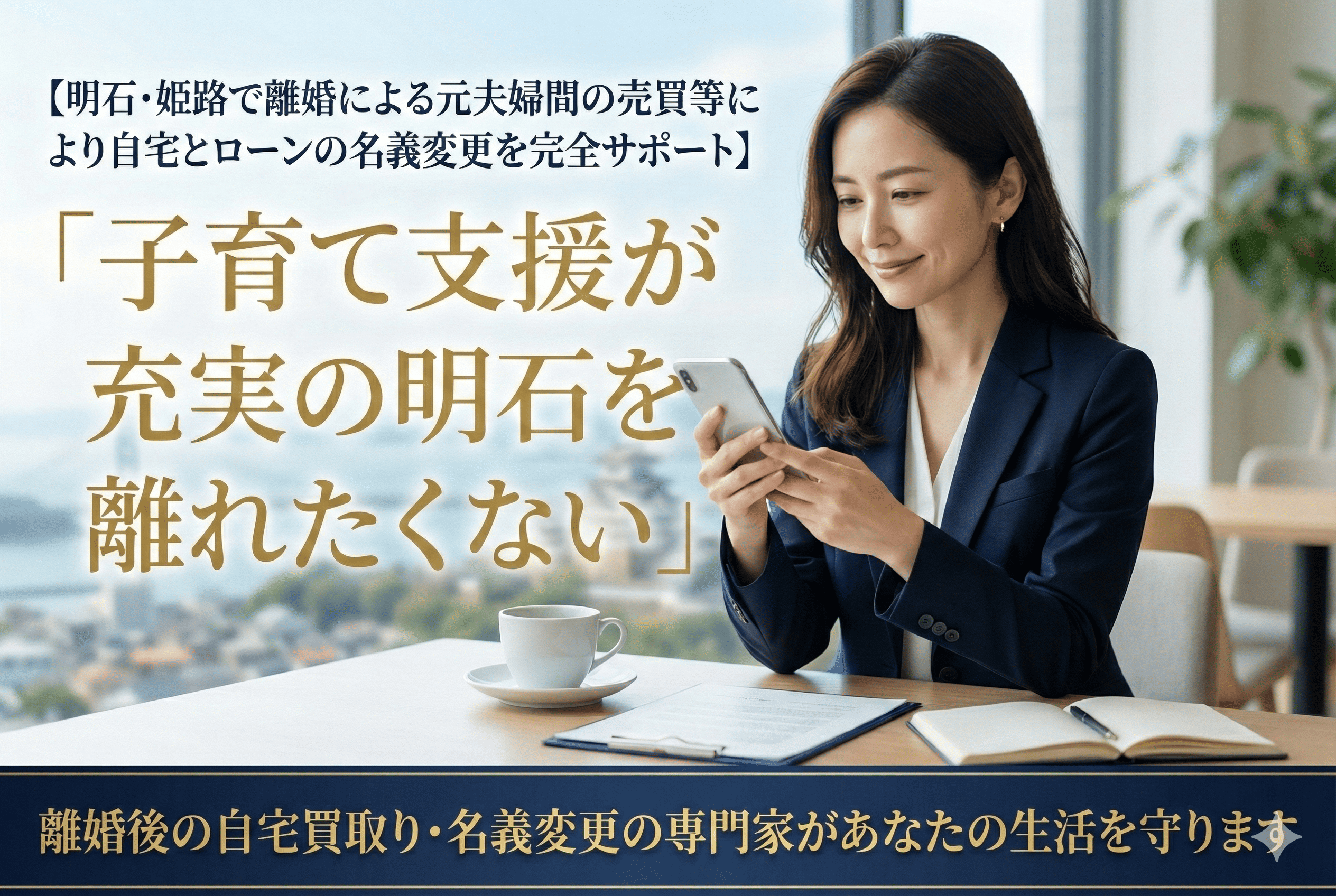 【明石・姫路で離婚】「子育て支援」は捨てたくない！オーバーローンの新築戸建てに住み続ける方法