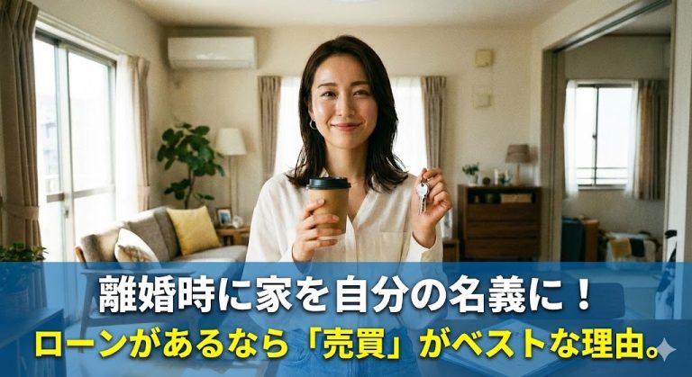【比較】離婚で家を譲るなら「財産分与・贈与・売買」どれ？税金とローン審査で見る正解ルート