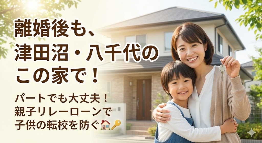【習志野・八千代で離婚】津田沼エリアの家を守りたい！パート主婦が夫から家を買い取るための「親子リレー」活用術