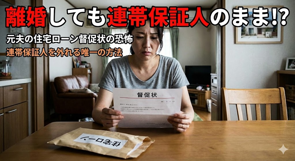 【解決ストーリー】「元夫の支払いが遅れています」銀行からの通知に震えた日。連帯保証人の私が、家を買い取って恐怖を終わらせた決断