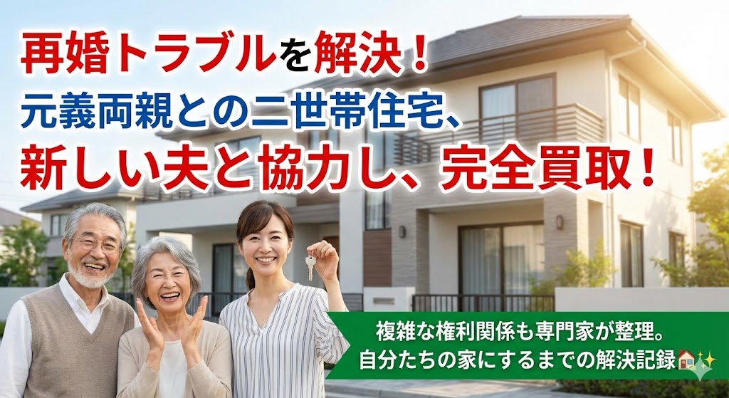 【解決ストーリー】「義両親と同居の二世帯住宅」離婚したら妻が出て行くしかない？…まさかの逆転！夫と義両親に退去してもらい、私が家を買い取った話
