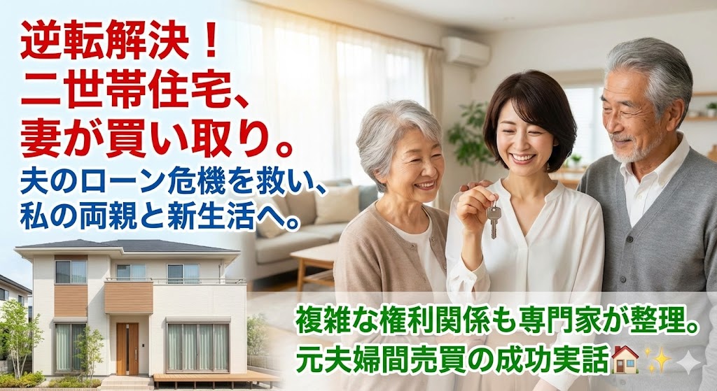【解決ストーリー】「義親と同居の二世帯住宅」離婚したら私が出て行くしかない？…まさかの展開！夫側がローンを払えず、私が買い取って両親を呼び寄せた話