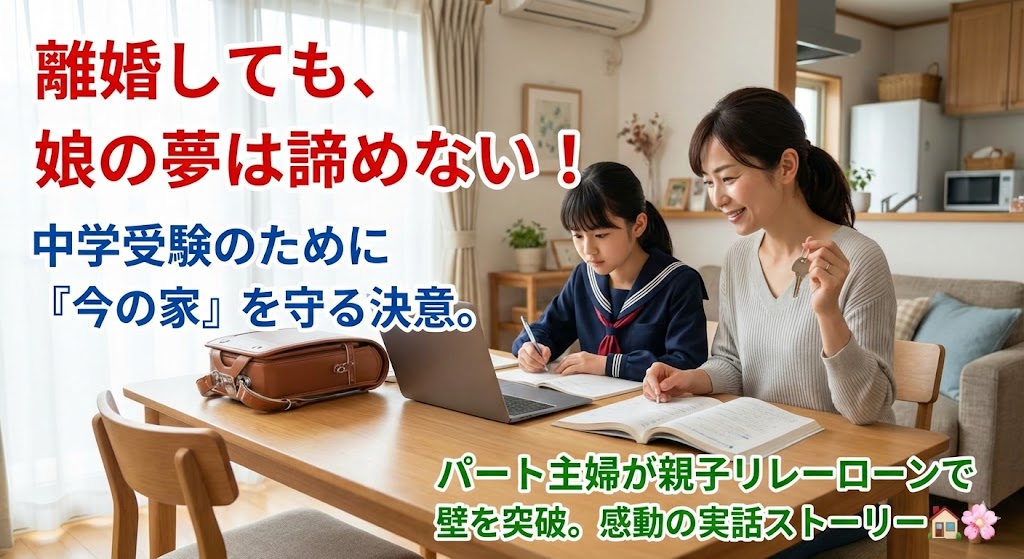 【解決ストーリー】「転校したら受験はどうなるの？」娘の涙を見て決意。パート主婦が“銀行の壁”を越えて勉強部屋を守り抜いた話