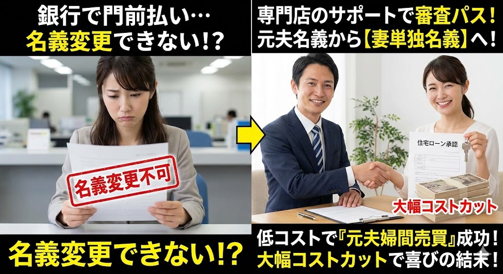 【解決事例】「家は妻に譲る」夫婦で合意していたのに…。銀行窓口で「門前払い」された私たちが、たった1ヶ月で名義変更できた理由