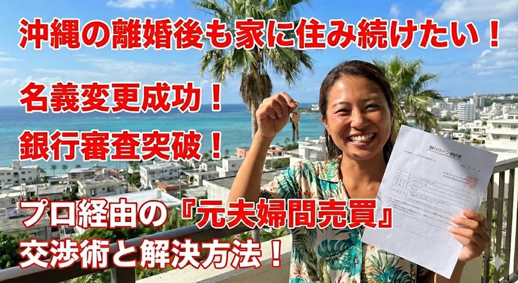 【那覇・沖縄市で離婚】家を守りたい！地元の銀行審査を通し、夫から家を買い取る方法