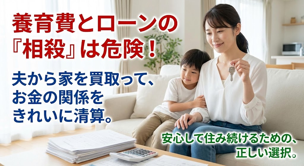 【離婚のお金】「養育費はいらないから、住宅ローンを払って」は危険？将来のトラブルを防ぐ「買取精算」のすすめ