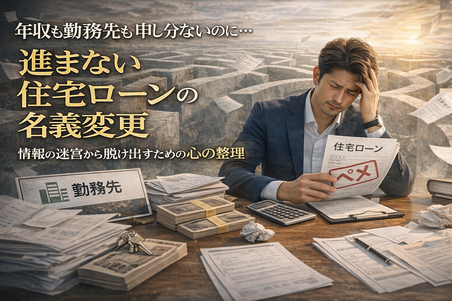 普通に働いて、普通に稼いでいる。なのに、なぜ家の名義ひとつ変えられないんだろう