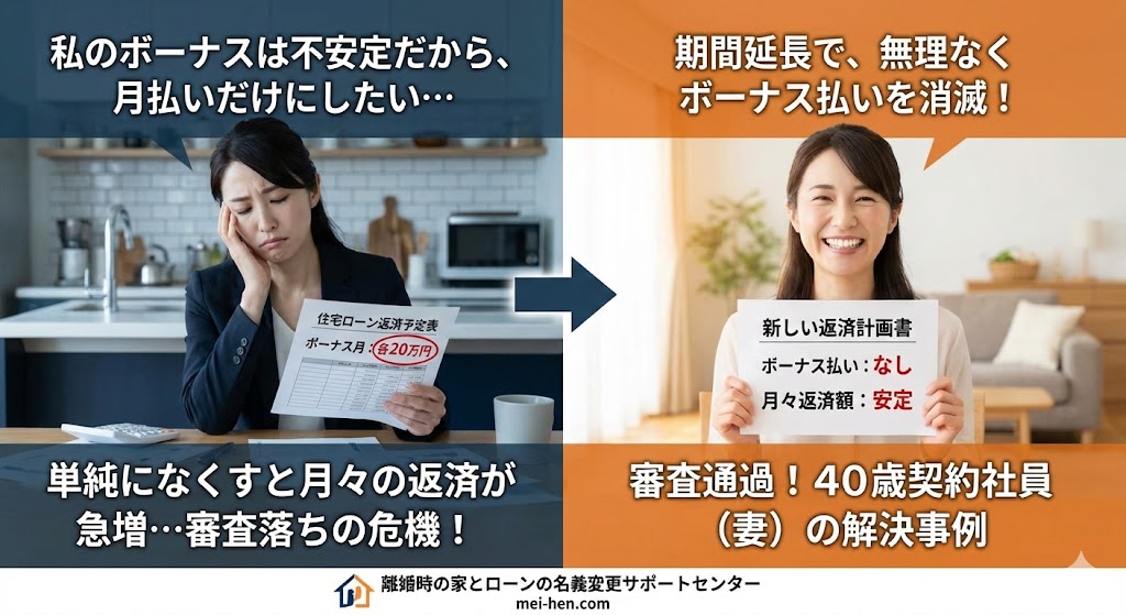 【ボーナス払い解消】「年2回の恐怖」をなくしたい。月々払いへの一本化で審査を通した事例