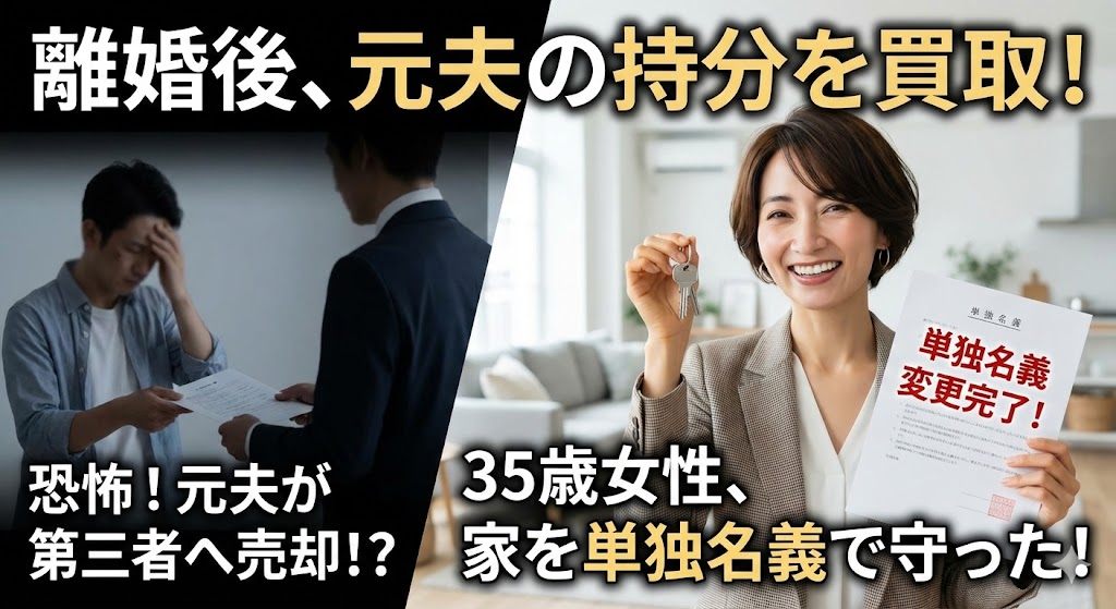 【共有名義の落とし穴】「半分は私のものだから大丈夫」と放置していたら、元夫が勝手に持分を売却！？