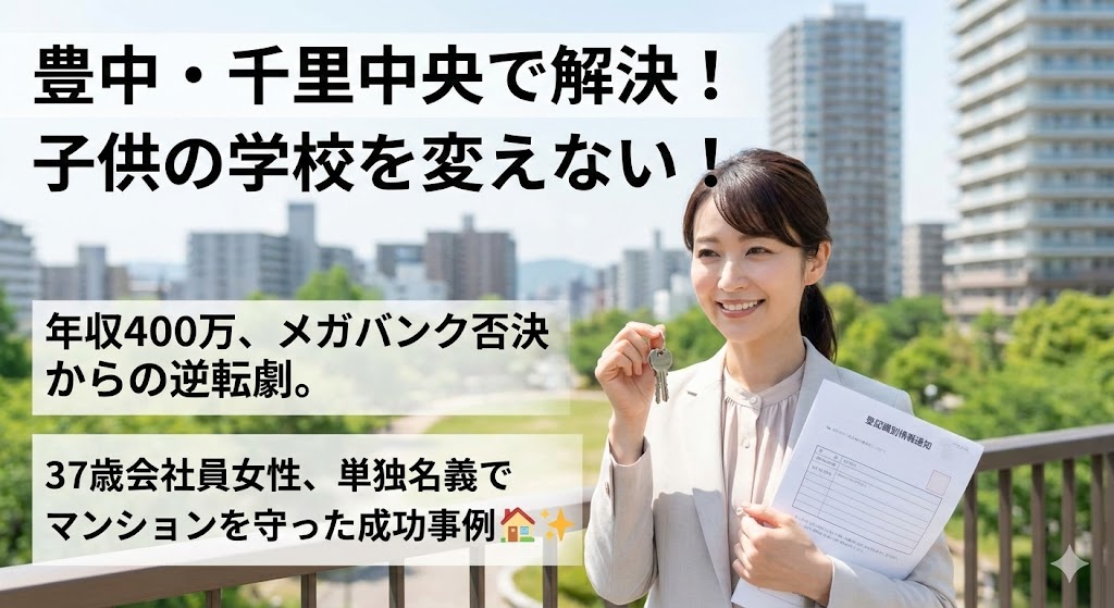 【大阪府豊中市】「北摂の教育環境を守りたい」夫婦で出した答え。年収400万の妻がペアローンを単独名義にした方法