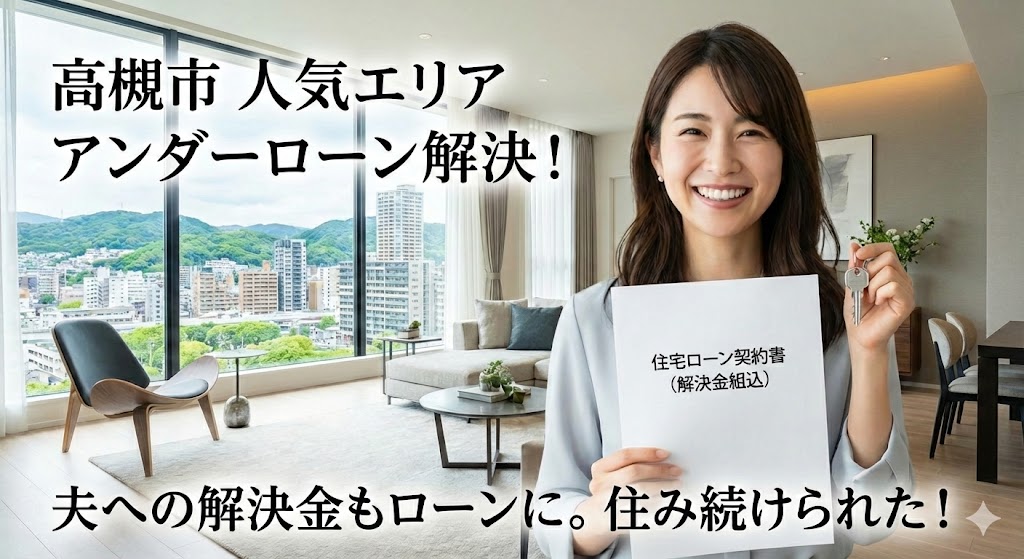 【大阪府高槻市】夫が「家を売って現金を分けたい」と主張。住み続けたい妻が、手持ち金ゼロで解決した方法