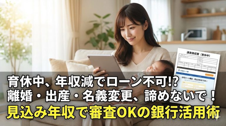 【産休・育休中】復職直後の離婚。休業中でも夫名義の家を買い取れる？見込み年収審査の真実