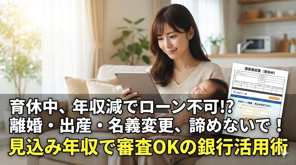 【産休・育休中】復職直後の離婚。休業中でも夫名義の家を買い取れる？見込み年収審査の真実