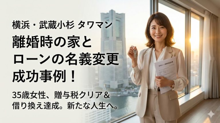 【神奈川県横浜市】「タワマンのペアローン」資産価値が高いゆえの悩み。贈与税を回避する「売買」の必然性