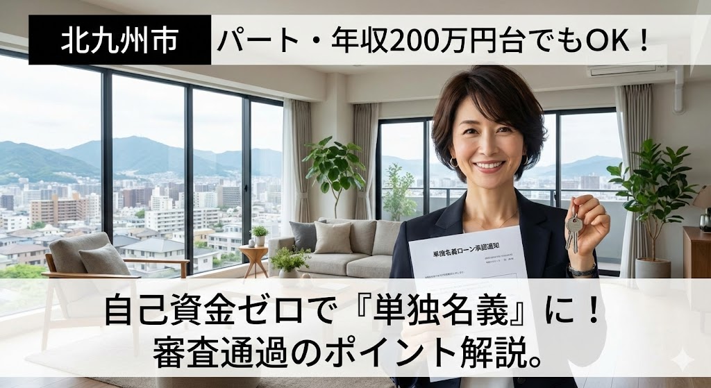 【福岡県北九州市】パート年収200万円でも家は買える？物件価格が安いエリアならではの「フルローン」成功事例